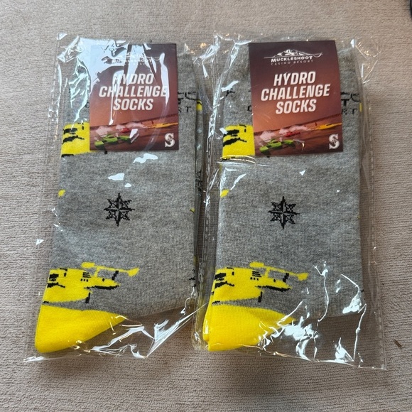 Gray and Yellow Hydro Challenge Socks - Picture 3 of 6